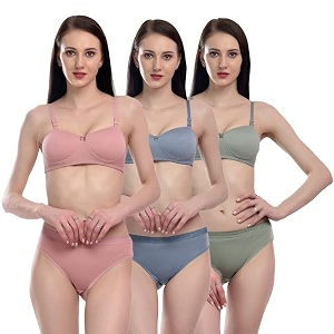 Cotton Lingerie Half Padded Wire Free Bra