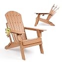 FUNBERRY Oversized Folding Adirondack Chair with Adjustable Backrest 400LBS