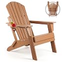 FUNBERRY Oversized Folding Adirondack Chair, Fire Pit Chairs 400LBS