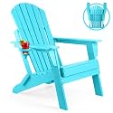 FUNBERRY Oversized Folding Adirondack Chair, Fire Pit Chairs 400LBS