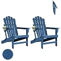 FUNBERRY Oversized Folding Adirondack Chair Set of 2, Fire Pit Chair 400LBS