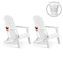 FUNBERRY Oversized Folding Adirondack Chair Set of 2, Fire Pit Chair 400LBS