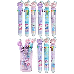 funblast 10 in 1 pens for kids ball pen set for schoolampoffice-cartoon pen for officeschool stationery items for kids-stationery kitstationery setbirthday return gift 3 pcsblue