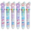 FunBlast 10 In 1 Multicolor Pens For Kids Ball Pen Set For School &amp; Office - Cartoon Pen For Office, School Stationery For Kids - Stationary Kit, Stationary Set, Birthday Return Gift (Pack Of 6)