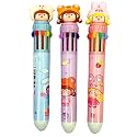 FunBlast 10 In 1 Pens For Kids Ball Pen Set For School&amp;Office-Cartoon Pen For Office,School Stationery Items For Kids-Stationery Kit,Stationery Set,Birthday Return Gift (3 Pcs),Blue