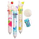 FunBlast 10 In 1 Pens For Kids Ball Pen Set For School&amp;Office-Cartoon Pen For Office,School Stationery Items For Kids-Stationery Kit,Stationery Set,Birthday Return Gift (3 Pcs),Blue
