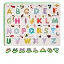 FunBlast Capital Alphabet Eva Puzzle Board for Kids - Learning Board for Kids, Play and Learn Puzzle Foam Mat (Pack of 1;Multicolor) (Alphabet)
