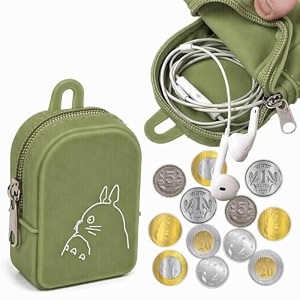 funblast cute cat shape silicone coin purse for kids amp adults  mini pouch for coins earphones keys amp small essentials aesthetic pouches for girls amp women - 10 x 7 x 4 cm cat-green