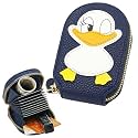FunBlast Cute Duck Card Holder – 13 Compartment Mini PU Leather Wallet for Kids & Women, Compact Zipper Pouch for Cards & Cash, Small Travel-Friendly Purse (NavyBlue)