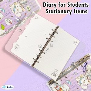 funblast diary for girls  cute kawaii spiral diary for kids 3d journal notebook diaries for girls diary for students stationary items birthday gift for kids  80 sheets random print