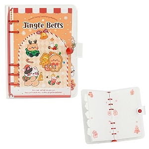 funblast diary for girls  jingle bells christmas diary for kids 3d journal notebook diaries for girls diaries for students stationary items birthday gift for kids  80 sheets lightbrown