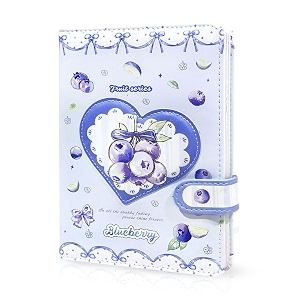 funblast diaries for girls  kawaii journal diary for scrapbooking cute notepad for students stationery diary for writing amp drawing birthday gift for kids 196 pages blueberry