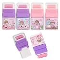 FunBlast Eraser for Kids – Princes Fairy Theme Erasers Set for Kid, Eraser's Set for Return Gift, Roller Eraser for Kids Stationary Items for Students, Rubber Eraser for Kid, Stationary Kit (4 Pcs)