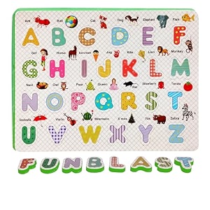 funblast capital alphabet eva puzzle board for kids - learning board for kids play and learn puzzle foam mat pack of 1multicolor alphabet