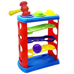 funblast hammer ball toy  baby toys for kids knock pounding balls hammering amp pounding toys hammer knock ball toys for kids stacking toy multicolor