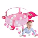 FunBlast Ball Pool for Kids - Ball Pit with Balls for Kids, Teddy Balls Pools for Kid with Balls for 2 Year, Ball Pool with 50 Balls, Kid Play Tent House (Pink)