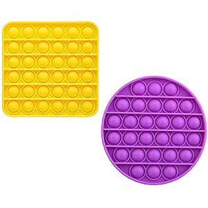 funblast pop it set  pack of 2 fidget game toys push bubble sensory toy stress relief gift for kids novelty learning toys for girls amp boys