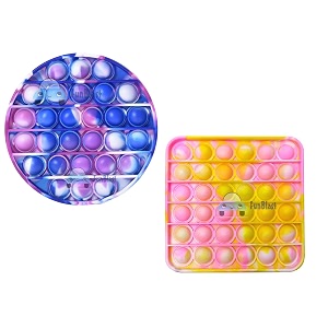 funblast pop it set - pack of 2 popit game kids toys fidget toys push pop bubble fidget sensory toy stress relief fidget toy sensory toys novelty gifts for girls boys kids 19