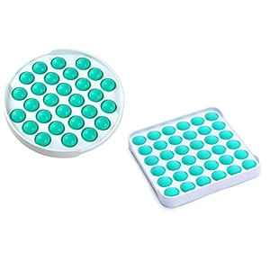 funblast pop it set  pack of 2 bubble game kids fidget play toy push pop sensory fun stress relief gift novelty learning toys for girls amp boys