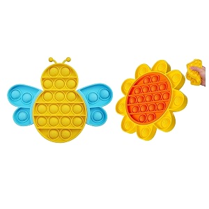 funblast pop it set pack of 2 popit game kids toys fidget toys popit toy push pop bubble fidget sensory toy stress relief fidget toy sensory toys novelty gifts for girls boys kids 10