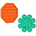 FunBlast Pops it Set (Pack of 2 Popit Game), Kids Toys Fidget Toys, Pop it Toy, Push Pop Bubble Fidget Sensory Toy, Stress Relief Fidget Toy Sensory Toys Novelty Gifts for Girls Boys Kids (7)