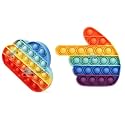FunBlast Pop it Set (Pack of 2 Popit Game), Kids Toys Fidget Toys, Pop it Toy, Push Pops Bubble Fidget Sensory Toy, Stress Relief Fidget Toy Sensory Toys Novelty Gifts for Girls Boys Kids (22)