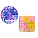 FunBlast Pop it Set - Pack of 2 Popit Game, Kids Toys Fidget Toys, Push Pop Bubble Fidget Sensory Toy, Stress Relief Fidget Toy Sensory Toys Novelty Gifts for Girls Boys Kids (19)