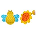 FunBlast Pop it Set (Pack of 2 Popit Game), Kids Toys Fidget Toys, Popit Toy, Push Pop Bubble Fidget Sensory Toy, Stress Relief Fidget Toy Sensory Toys Novelty Gifts for Girls Boys Kids (10)