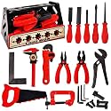 FunBlast Pretend Play Tool Kit for Kids – 22 Pieces DIY Construction Workshop Set with Carrying Box, Role Play Engineering Toys for Boys & Girls (Multicolor)