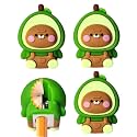FunBlast Avocado Sharpener for Kids – Pack of 4 Pcs; Kawaii Pencil Sharpener for Kids, Fancy Sharpeners, School &amp; Office Stationery Kit for Kids, Best Birthday Return Gifts - Multicolor