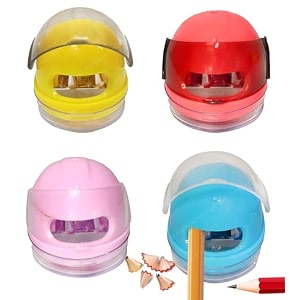 funblast avocado sharpener for kids  pack of 4 pcs kawaii pencil sharpener for kids fancy sharpeners school amp office stationery kit for kids best birthday return gifts - multicolor