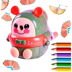 funblast sharpener for kids  teddy pencil sharpener table sharpener machine birthday return gift sharpeners for school supply and office green color