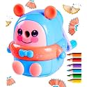 FunBlast Sharpener for Kids –Teddy Pencil Sharpener, Table Sharpener Machine (Blue)