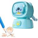 FunBlast Sharpener for Kids – Teddy Pencil Sharpener, Table Sharpener Machine, Kawaii Sharpeners for School Supply and Office, Birthday Gift for Kids, Return Gifts (Sky Blue)