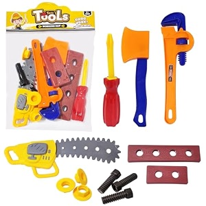 funblast tool kit set toy for kids pretend play set pretend play little engineer tool kit toys role play toys for toddlers learning toy for boys children 12 pieces