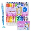 FunBlast Twist Crayons for Kids - 24 Pcs Crayon Set for Kids, Coloring Kit, Crayon for Drawing and Painting, Art and Craft Kit, Birthday Return Gifts (24 Pcs), Ink Color-Multicolor