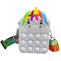 FunBlast Unicorn Pop it Sling Bag - Crossbody Bag for Kids, Pop it Purse for Girls, Sling Bag for Women - Best Birthday Return Gifts