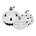 FUNBOY Giant Inflatable LED Halloween Pumpkins, Black & White 3-Pack