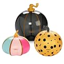 FUNBOY Giant Inflatable Light-Up Halloween Pumkins 3 Pack, 31'', 23'' and 20'', Multi-Color Scary Halloween Decorations, Indoor/Outdoor