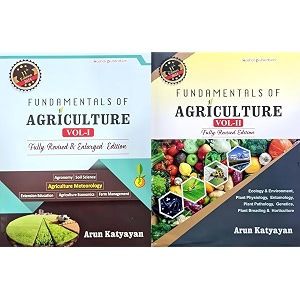 fundamentals of agriculture - vol - i amp ii - 11thed revised for 2024-25 - set of 2 books by arun katyayan 1-2