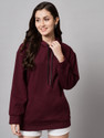 FUNDAY FASHION Full Sleeve Solid Women Sweatshirt