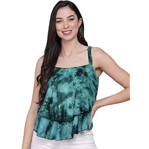 FUNDAY FASHION Regular Fit Casual Sleeveless Dyed