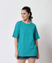 FUNDAY FASHION Women Solid Round Neck Cotton Blend Grey T-Shirt