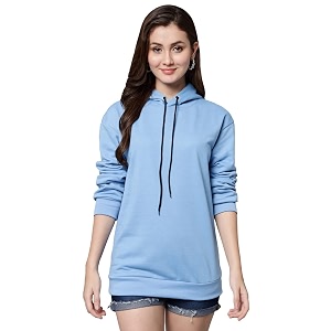 FUNDAY FASHION Womens Fleece Hooded Neck Sweatshirt