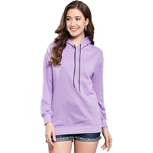 FUNDAY FASHION Womens Fleece Hooded Neck Sweatshirt