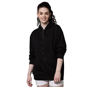 FUNDAY FASHION Womens Fleece Hooded Neck Sweatshirt