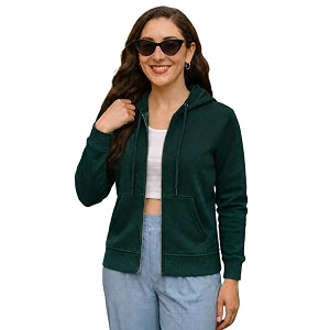 FUNDAY FASHION Womens Trendy Fleece Zipper Sweatshirt