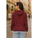 FUNDAY FASHION Women39s Trendy Fleece Zipper Sweatshirt