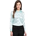 FUNDAY FASHION Women Solid Formal Satin Regular Fit Shirt