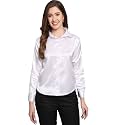FUNDAY FASHION Women Solid Formal Satin Regular Fit Shirt